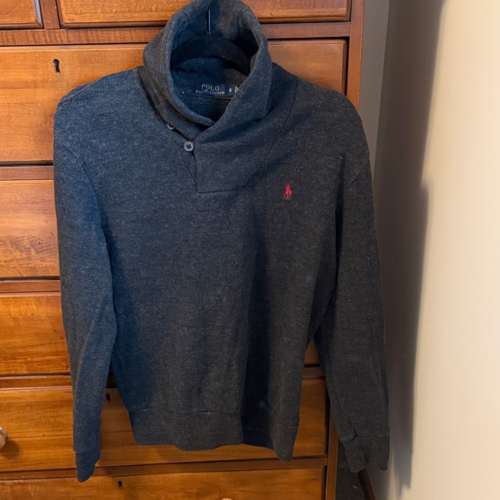 Polo by Ralph Lauren Men's Charcoal Turtleneck Sweater